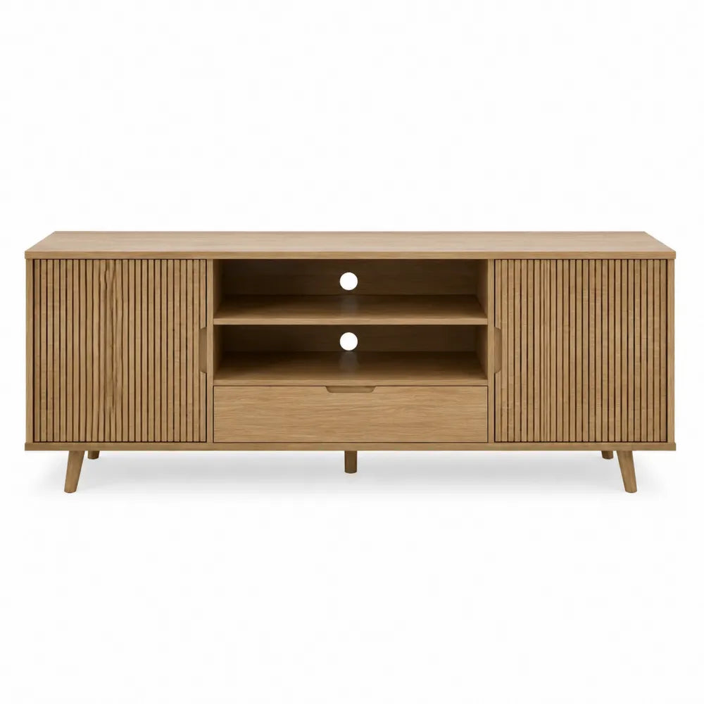Szafka RTV z drewna dębowego 150x55x40 cm